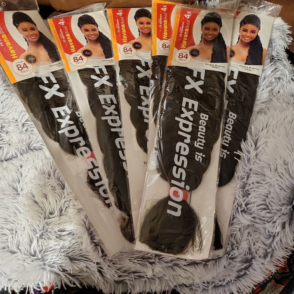 6 packs of 84 inch FX expression HAVANA braid(PP) 4X color M1B/30